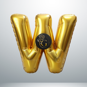 بالون هيليوم حرف W طائر أحجام مختلفة - Grigio