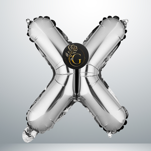 بالون هيليوم حرف X طائر أحجام مختلفة - Grigio 