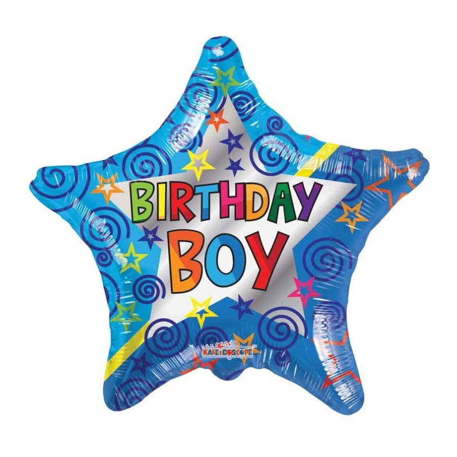 بالون مواليد بعبارة Birthday Boy - Grigio 