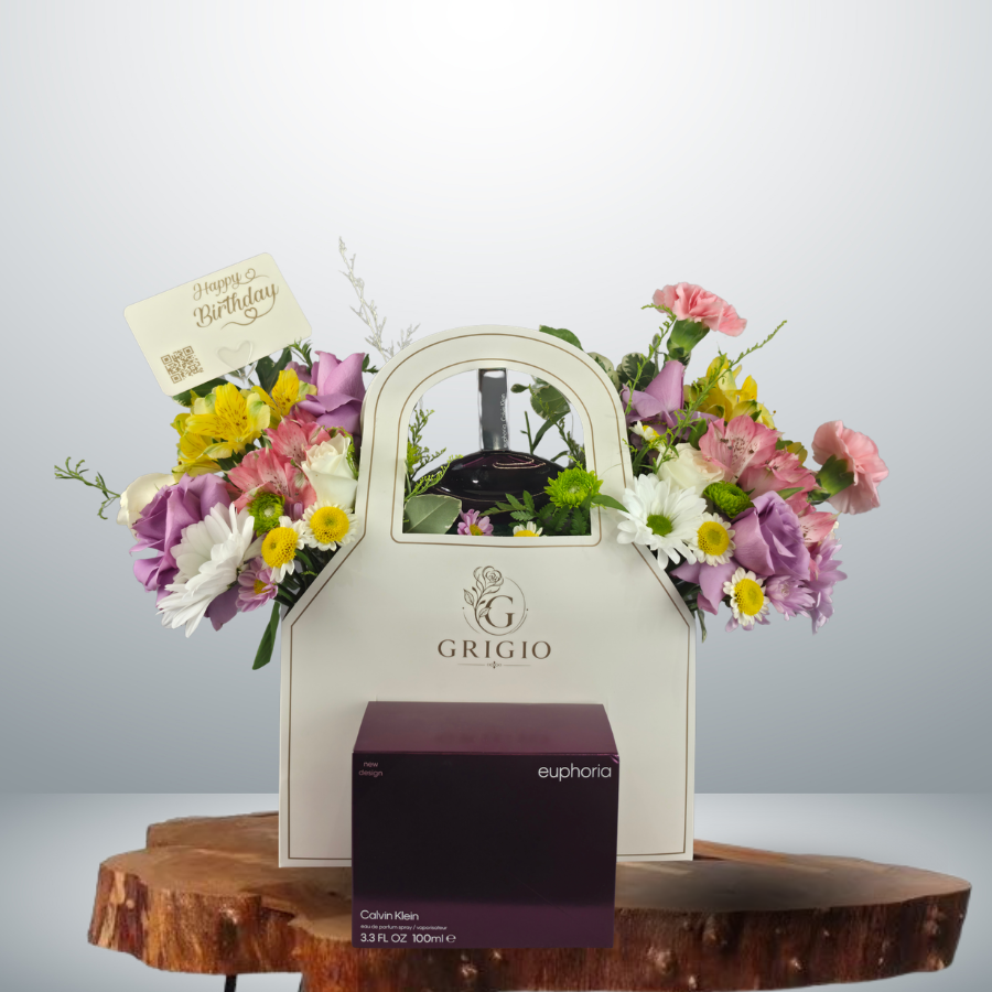 تنسيقة الشنطة والبوكس العطري - Grigio