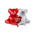 بالون دبدوبين I Love You منفوخ بالهيليوم