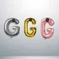 بالون هيليوم حرف G طائر أحجام مختلفة - Grigio