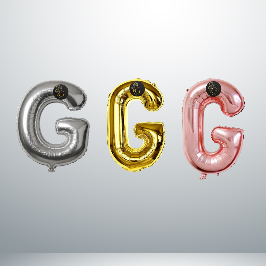 بالون هيليوم حرف G طائر أحجام مختلفة - Grigio