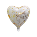 بالون Our Wedding Day قلب منفوخ بالهيليوم - Grigio 