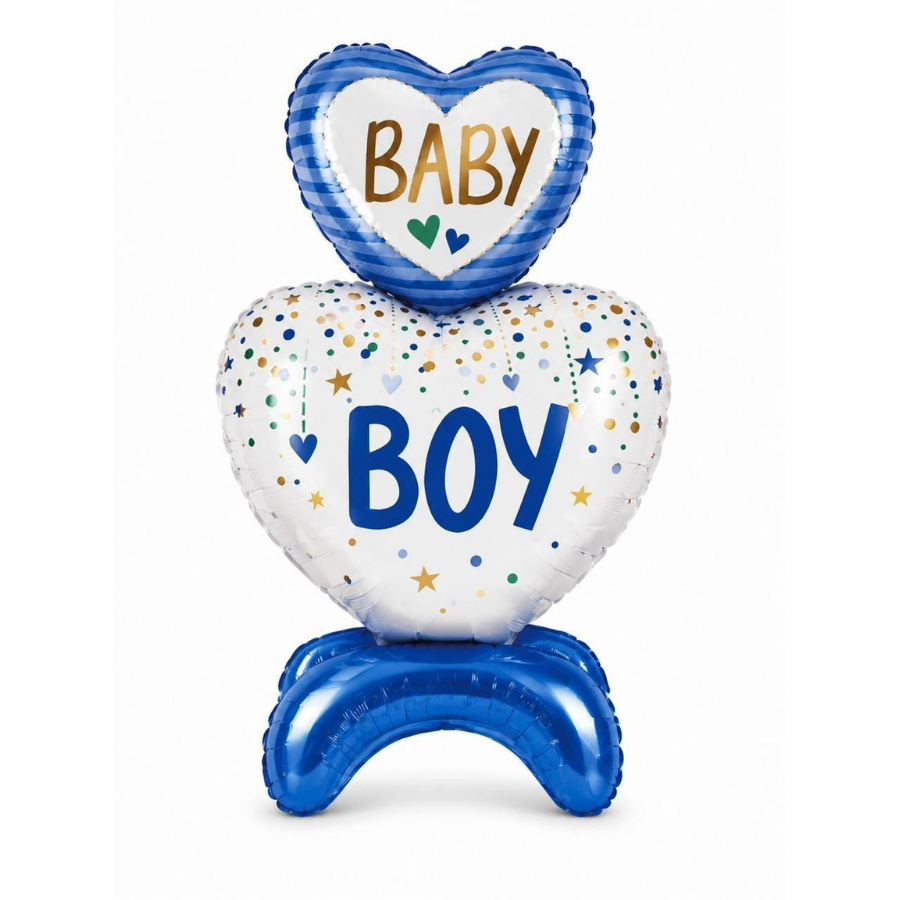 بالون استقبال مواليد ولادي بعبارة baby BOY ايض وازرق - Grigio 