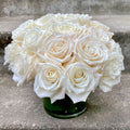 Pure Elegance – Classic White Rose Bouquet