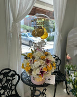 Congrats Celebration – Balloon & Flower Arrangement