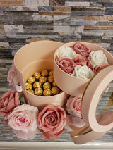 Velvet Dreams – Luxury Two-Layer Rose & Chocolate Box